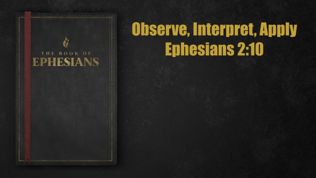 Observe, Interpret, Apply